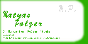 matyas polzer business card